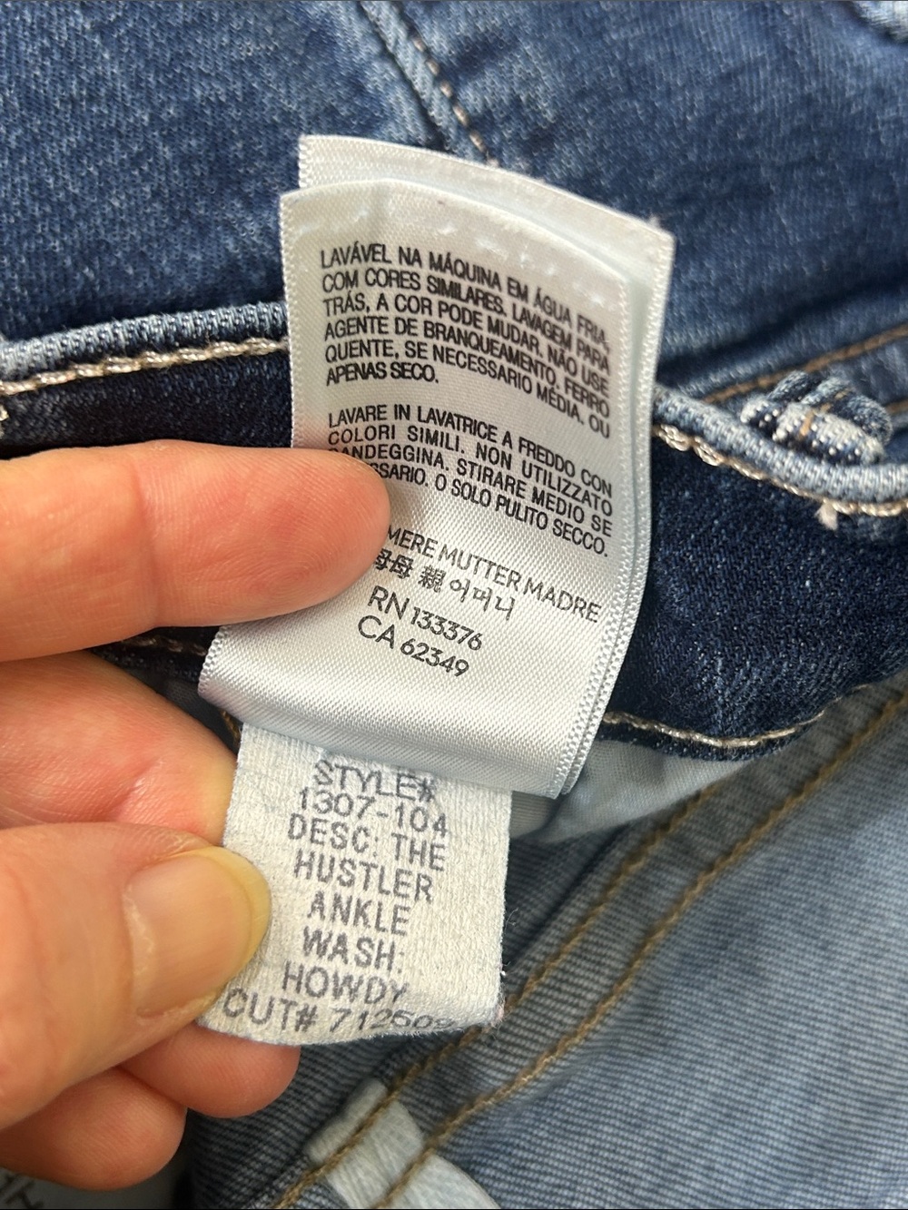 MOTHER The Hustler Ankle Fray Howdy Wash Size 25 - Picture 14 of 16